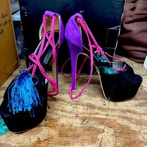 Platform wrap up heels